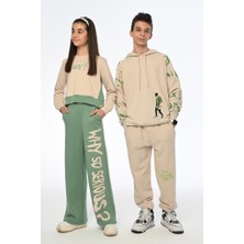 Marions Erkek Çocuk Kamuflaj Baskılı Kapüşonlu Sweatshirt