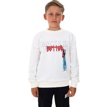 Ekko Erkek Çocuk Make It Better Yazılı Sweatshirt