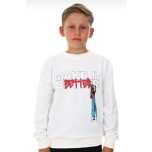 Ekko Erkek Çocuk Make It Better Yazılı Sweatshirt