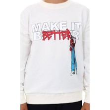 Ekko Erkek Çocuk Make It Better Yazılı Sweatshirt