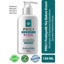 Robin&Odin Probiyotikli Yüz Bakım Kremi / Probiyotikler E Vitamini Aloe Vera Susam Yağı Argan Yağı içeren