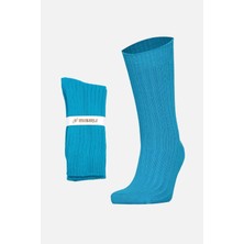 Mısırlı Pamuklu Bio Cotton Kışlık Mavi Soket Çorap M 3092A-M