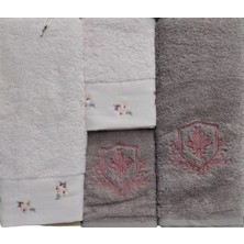 İyi Geceler İstanbul Banyo-Hamam Takımı Lovely Pudra-Mürdüm