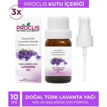 Proclis Türk Lavanta YAĞI,100 Doğal Bitkisel Uçucu Yağ, Lavandin Oil, 3'lüi Set 3X10 ml