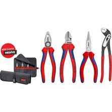 Knipex 4'lü Set Pense, Kargaburun, Yan Keski, Fort Pense