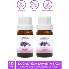 Proclis Türk Lavanta YAĞI,100 Doğal Bitkisel Uçucu Yağ, Lavandin Oil, 2'li Set 2X10 ml