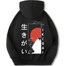 BRZ Collection Unisex Çocuk Japanese Ikigai Hoodie Sweat