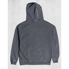 Pull The Hood Unisex Oversize Eskitme Lock And Load Kapüşonlu Sweatshirt