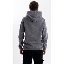 Pull The Hood Unisex Oversize Eskitme Lock And Load Kapüşonlu Sweatshirt