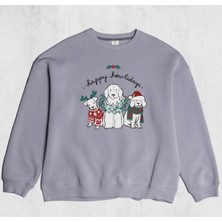 Pull The Hood Unisex Oversize Howliday Sweatshirt