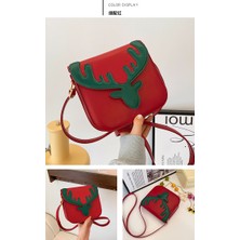 Mushen Yeni Noel Yaratıcı Çanta Kadın Noel Elk Orijinal Omuz Çantası Basit ve Çok Yönlü Crossbody Çanta (Yurt Dışından)