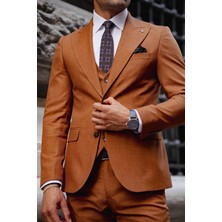 Guild Kösice Slim Fit Tarçın Rengi Takım Elbise