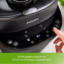 Philips Akıllı Düdüklü Tencere, 5l Kapasite 35 Farklı Program, Ön Ayarlı Zamanlayıcı, Sıcak Tutma Fonksiyonu - LUCİOLE BEYAZ LAMBADER HEDİYE!