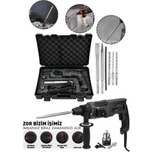 Assur Plus Extra Güçlü Metal Şanzıman Profesyonel Kırıcı Delici Hilti Matkap 850 W Siyah