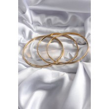 Toptan Bulurum 316L Çelik Gold Renk Ajda Model Kadın Bileklik - BJ-BB5647 Bileklik