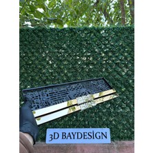 3D Bay Design Bbs Pleksi Plakalık  2 Adet Büyük