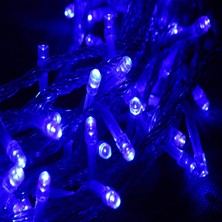 Kuzey Oyuncak Profesyonel IP44 Dış Mekan Işığı 10 Metre Mavi LED Işık Su Geçirmez Sabit Yanar 100 Ledli Eklemeli