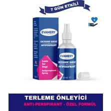 Evamery Terleme Önleyici Antiperspirant Sprey Iz Bırakmaz - Gün Boyu Kuruluk El Ayak ve Koltuk Altı 50 ml