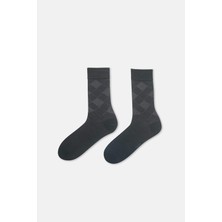 Dagi Siyah Erkek Baklava Desen Bambu Çorap