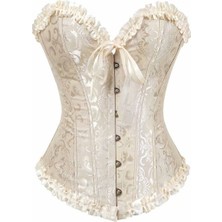 Korse Kadın Bağcıklı Korse Gelin Gotik Victorian Vintage Korse Büstiyer Üstler (Yurt Dışından)
