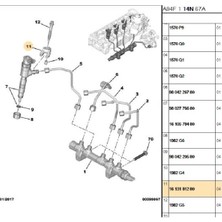 Psa Enjektör Çatalı Dv6 (1613181280-1982.G3)