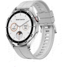 ScHitec Watch GT4 Amoled Ekran Android İos HarmonyOs Uyumlu 3 Kordonlu Akıllı Saat Gümüş