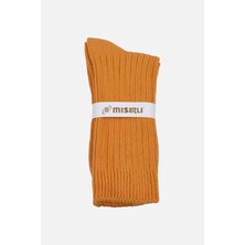 Mısırlı Unisex Pamuklu Bio Cotton Kışlık Turuncu Soket Çorap - M-3093A-T