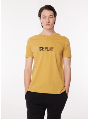 Amor İç Giyim Ice Play Bisiklet Yaka Düz Kırık Beyaz Erkek T-Shirt 23IU1M0F013P400_T-SHIRT Jersey