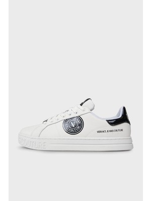 Versace Jeans Couture Logolu Deri Sneaker Ayakkabı Erkek Ayakkabı 75YA3SK1 ZP332 L02