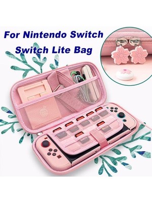 Htun Sevimli Saklama Çantası Nintendo Anahtarı Için Kapak Kılıf Taşınabilir Seyahat Taşıma Çantası Anahtarı Oyunu Aksesuarları | Çanta (Pembe) (Yurt Dışından)