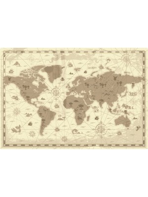 Endwall Harita Desenli Poster