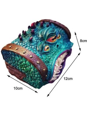 Htun Mimik Sandık Kutusu Zindanlar ve Ejderhalar Rpg Zar Kutusu Mücevher Saklama Kutusu Ev Dekor (Yurt Dışından)