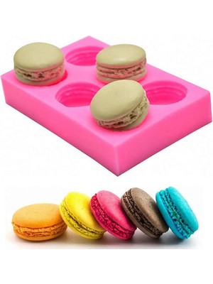 Htun 6 Kavite 3.5 cm Macaroon Hamburger Silikon Kalıp Fondan, Kek / Cupcake Dekorasyon, Pişirme, Çikolata, Şeker, Polimer Kil | Sabun Kalıpları (Yurt Dışından)