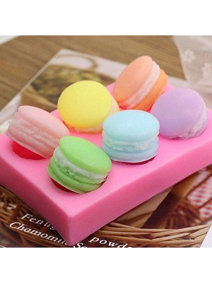 Htun 6 Kavite 3.5 cm Macaroon Hamburger Silikon Kalıp Fondan, Kek / Cupcake Dekorasyon, Pişirme, Çikolata, Şeker, Polimer Kil | Sabun Kalıpları (Yurt Dışından)