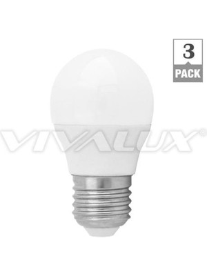 Htun 3 Paket Lux Cameo LED Mini Küre Klasik Büyük Edison Vida Ampul 6 W E27 LED Ampul, 6 W, E27, 230 V, Mini Küre (Yurt Dışından)