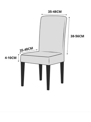 Seltenet Safdoku Yıkanabilir Esnek Sandalye Örtüsü Sandalye Kılıfı Yemek Sandalye Örtüsü
