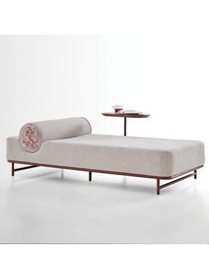 Enza Home Bloomset Daybed Line, Keten - Bej/kum