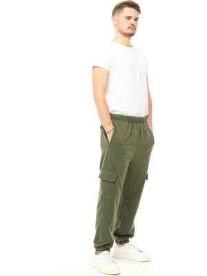 Defy's Erkek Kargo Cepli Jogger Eşofman Altı Haki