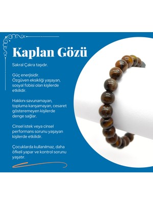 Heii Doğal Taş Kaplan Gözü Bileklik