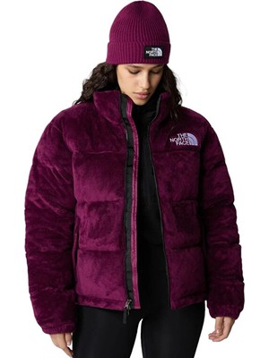 The North Face W Versa Velour Nuptse Kadın Outdoor Montu (600 Dolgu Kaz Tüyü) NF0A84F9I0H1 Mor