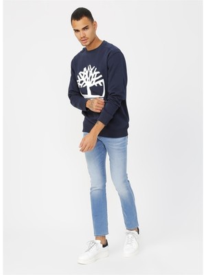 Timberland Wwes Crew Neck Sweatshirt Erkek Lacivert Sweatshirt Tb0A27Hcu101