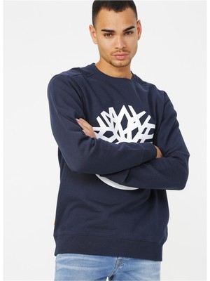 Timberland Wwes Crew Neck Sweatshirt Erkek Lacivert Sweatshirt Tb0A27Hcu101