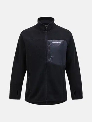 Peak Performance M Pile Zip Jacket Erkek Siyah Polar G79711030-10011