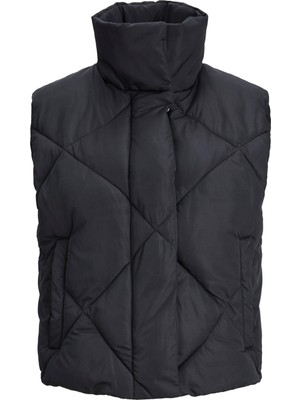 Jack & Jones Hype Short Quılted Vest Otw Kadın Siyah Mont 12236460-02