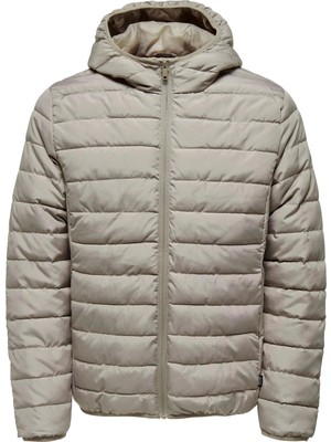 Only & Sons Bron Hood Quılt Jacket Otw Vd Erkek Haki Mont 22025506-03