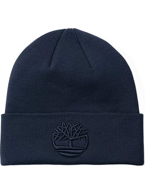 Timberland Tonal 3D Embroidery Beanie Erkek Lacivert Bere TB0A2PJR4511