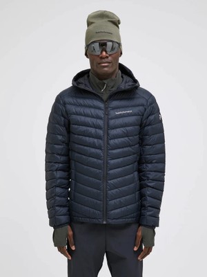 Peak Performance M Frost Down Hood Jacket Erkek Siyah Mont G79635060-10011