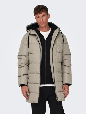 Only & Sons Onsmelvın Lıfe Puffer Coat Otw Vd Erkek Haki Mont 22022100-03