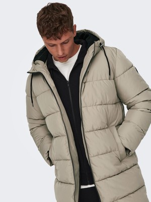 Only & Sons Onsmelvın Lıfe Puffer Coat Otw Vd Erkek Haki Mont 22022100-03