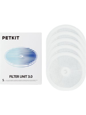 Petkit Dörtlü Pamuk Su Filtresi 5'li Paket Beyaz Renkli Kolay Temizlik Özelliği